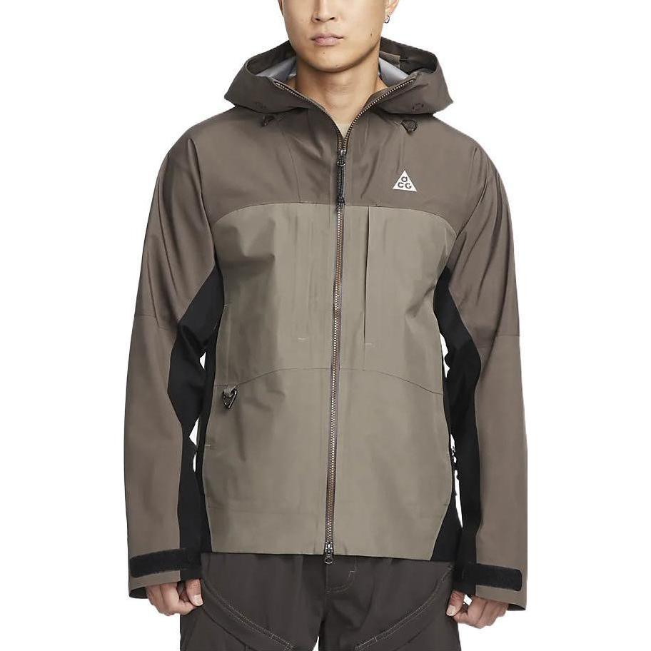 Nike Куртка Acg Storm FIT Adv Gore Tex Misery Ridge азиатского размера, Olive Gray — фото 3