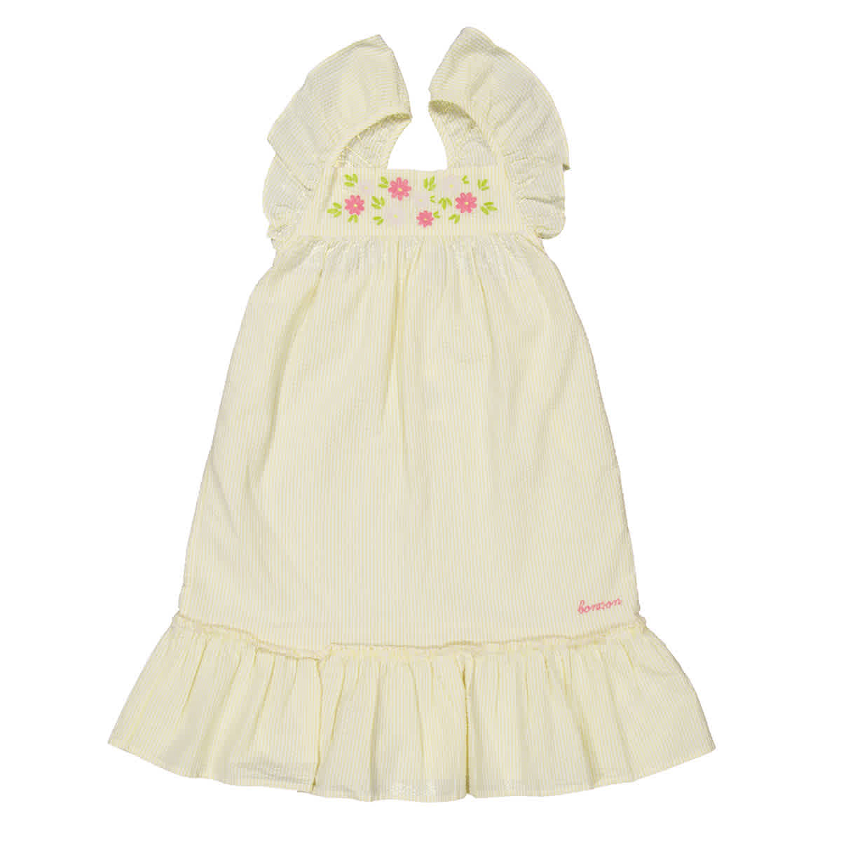 

Бонтон Девушки Celia Хлопковое платье Bonton, Ray Jaune