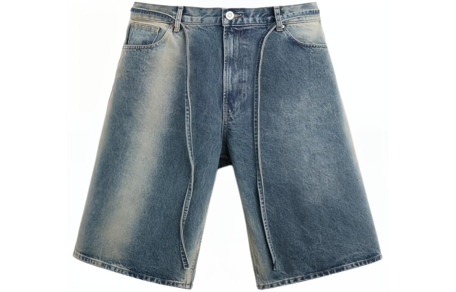 

Джинсовые шорты мужские синие Zara, синий