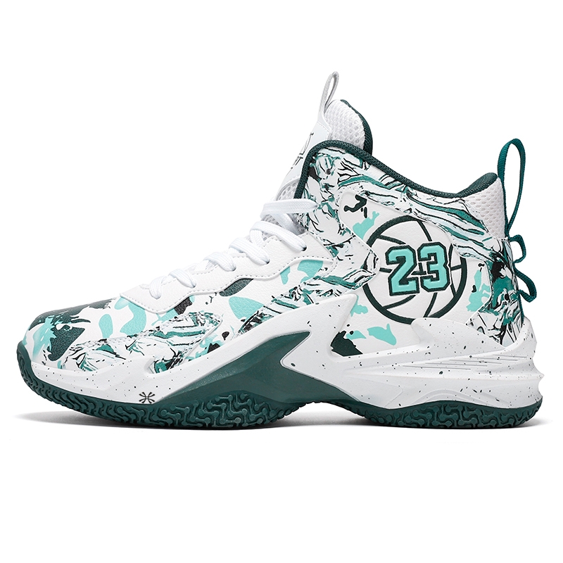 

Баскетбольные кроссовки для подростков YUZHAOLIN, белый/зеленый