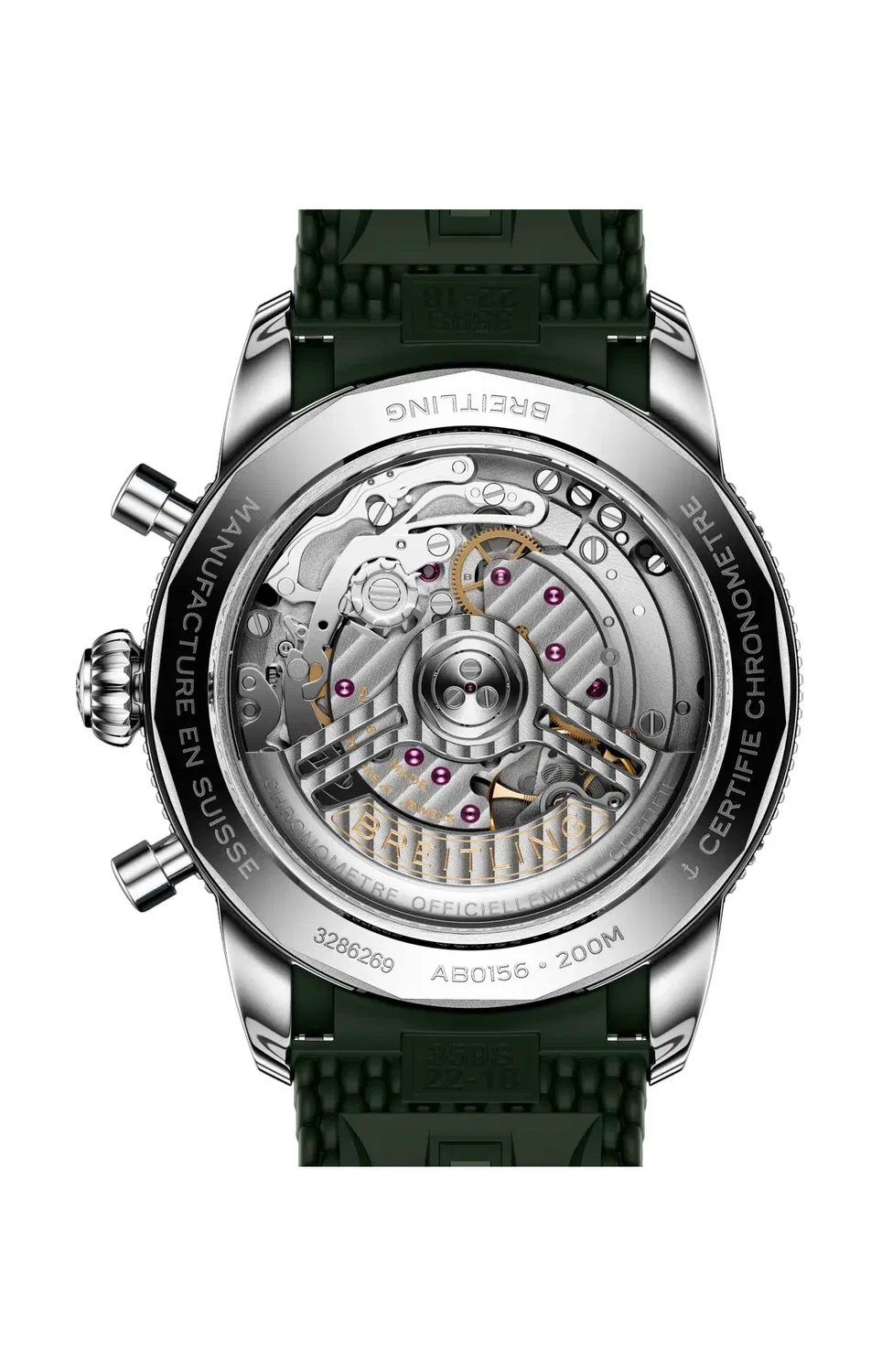 Суперокеан Херитидж B01 Хронограф 42 - AB0156361L1S1 BREITLING, зеленый — фото 2