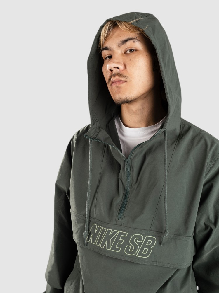 Зимняя куртка Nike Sb Essential Skate Anorak, vintage green/oil green — фото 4