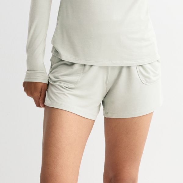 

Женские шорты для сна с отворотом Sonoma Goods For Life, белый