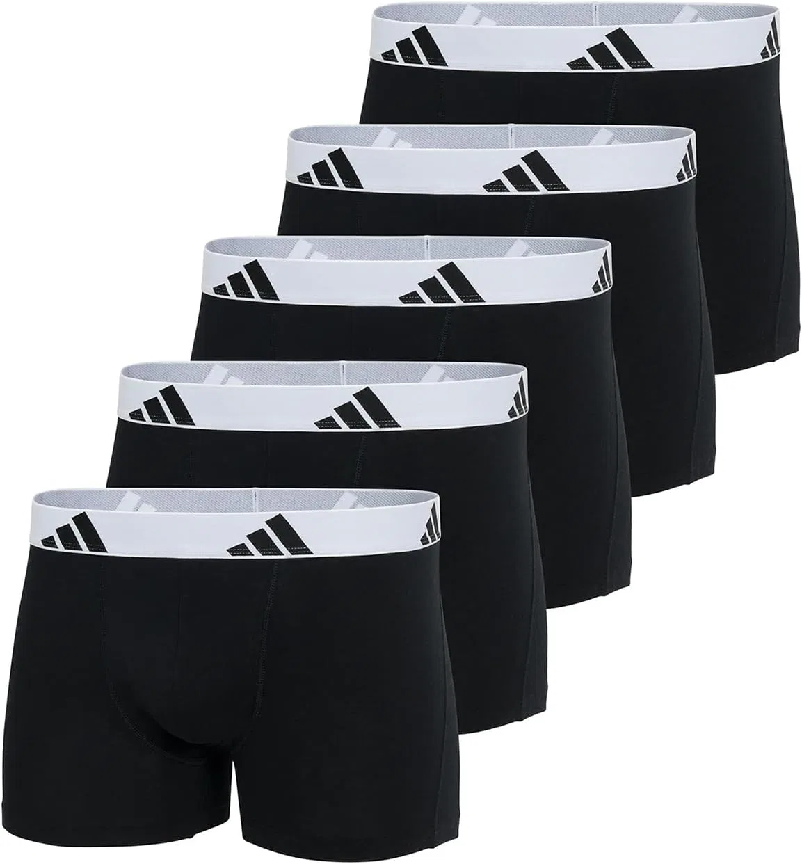 Боксеры Adidas, 5 пар, Black