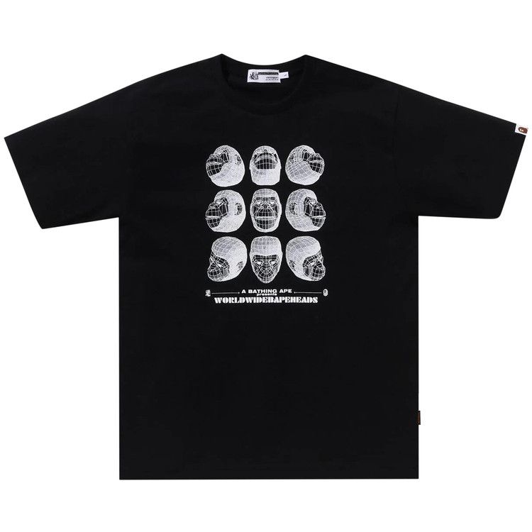 

Футболка BAPE Polygon Ape Head Tee, Black