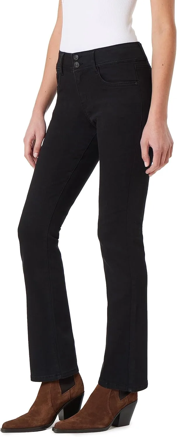 

WallFlower женские ультра-тонкие джинсы bootcut mid-rise Insta Soft