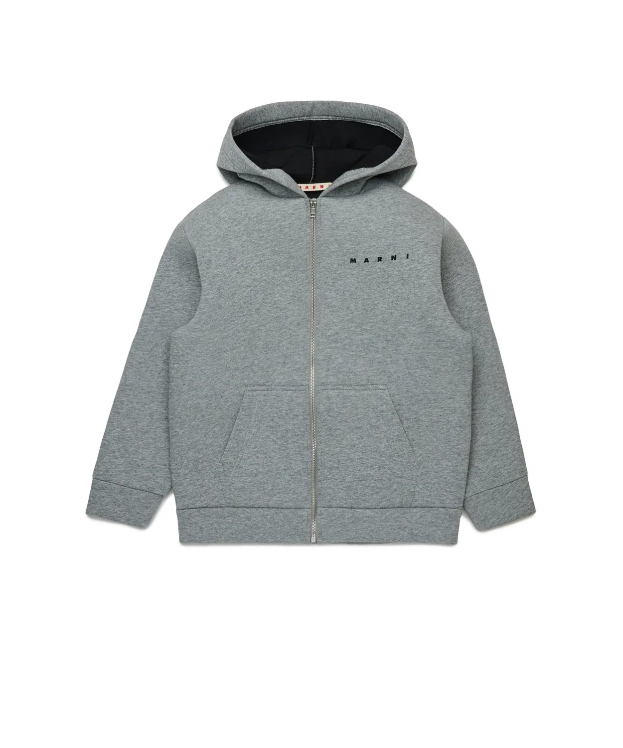 Детская куртка MARNI KID с логотипом, хлопок, серый