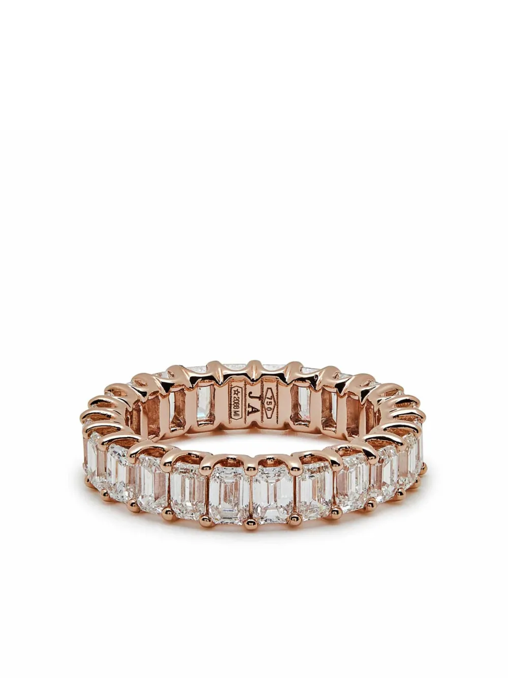 

Кольцо Eternity из розового золота с бриллиантами Jewels Aficionado, розовый