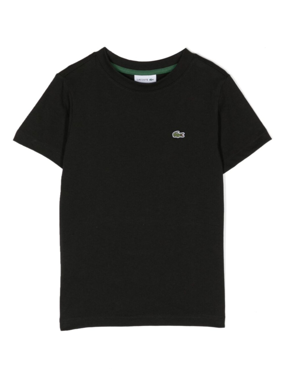 

Футболка с вышитым логотипом Lacoste Kids, черный