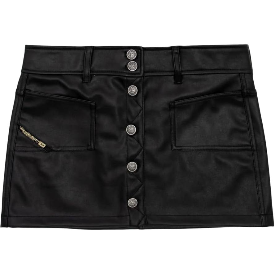 

Кожаная короткая юбка женская DIESEL, черный