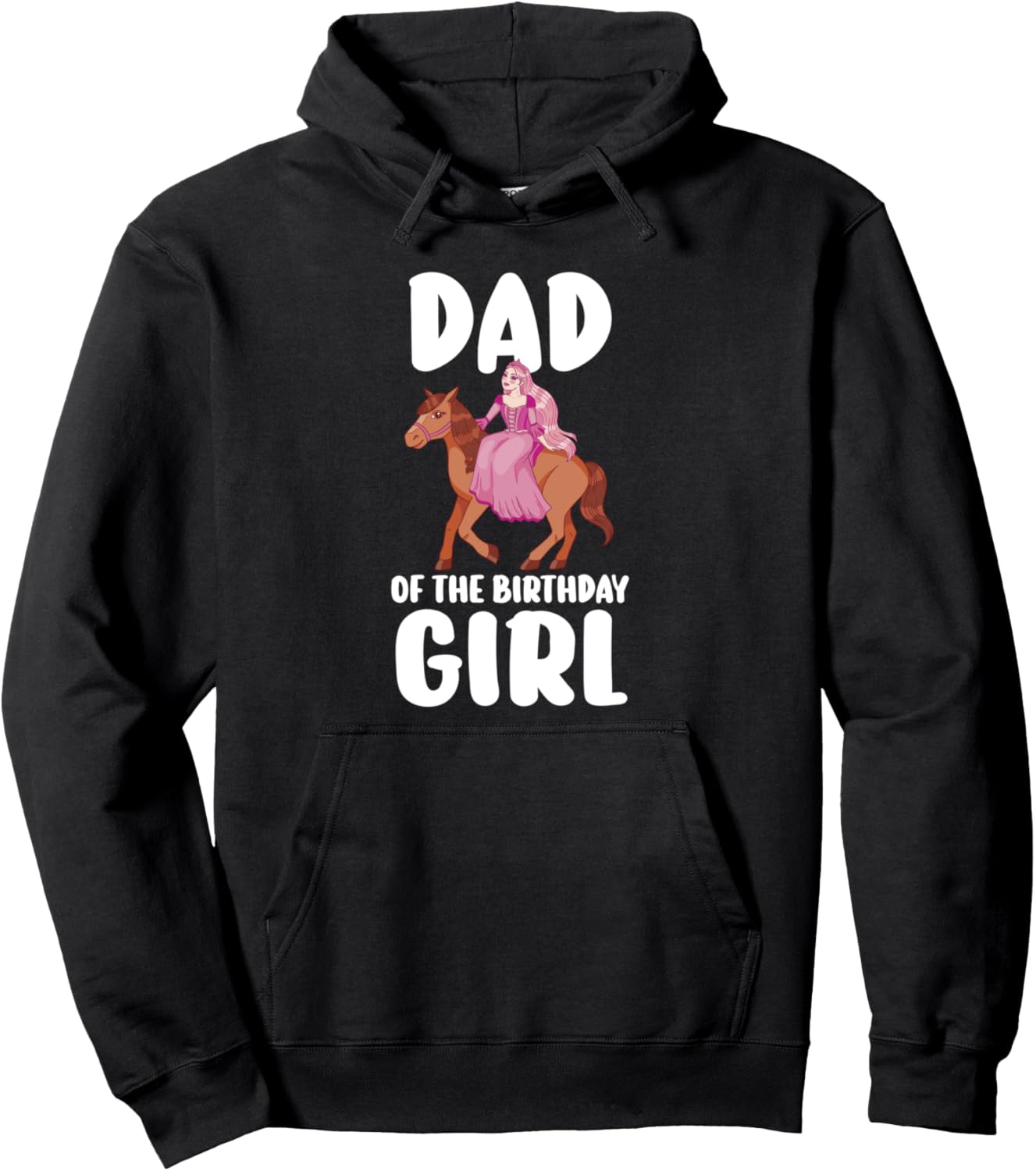 

Худи для папы именинницы Birthday Girl & Father Gift, черный