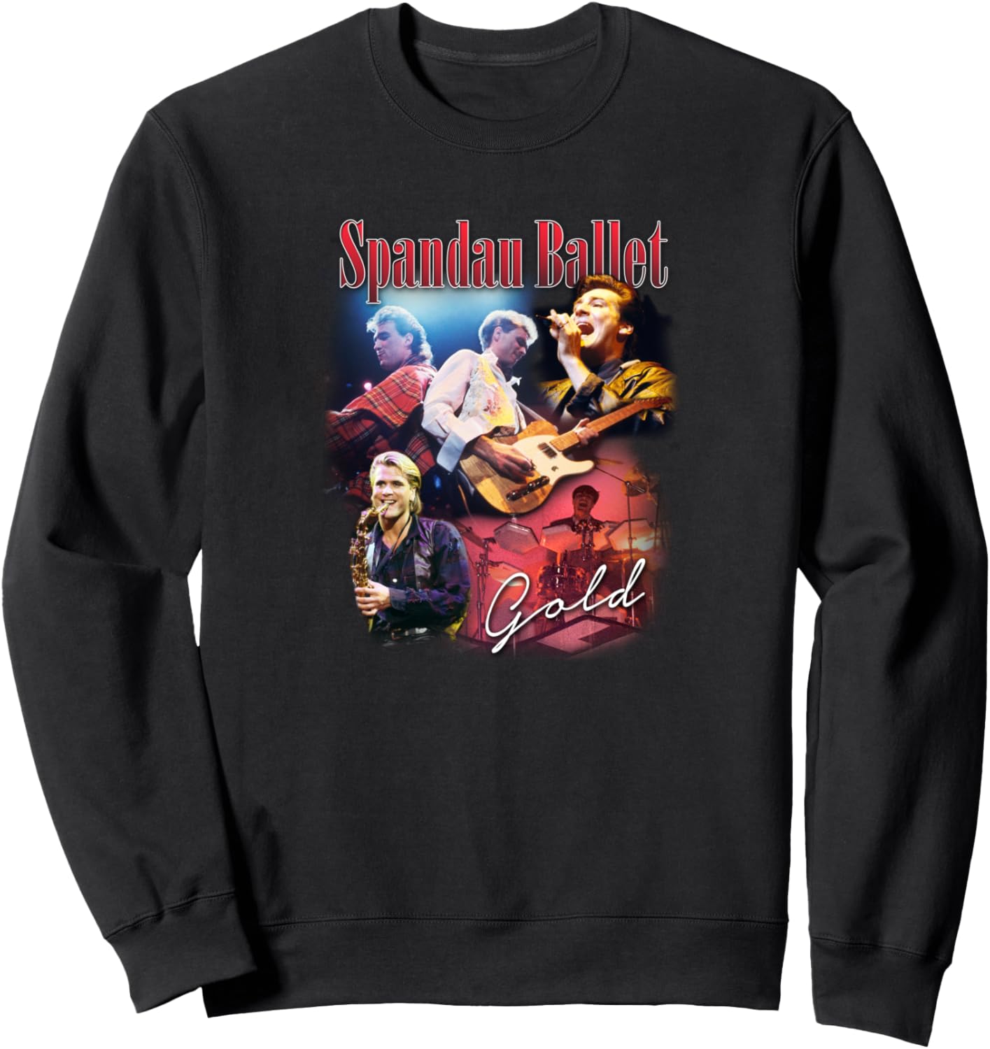 

Официальная винтажная толстовка Spandau Ballet Gold Homage, черная, Черный, Официальная винтажная толстовка Spandau Ballet Gold Homage, черная