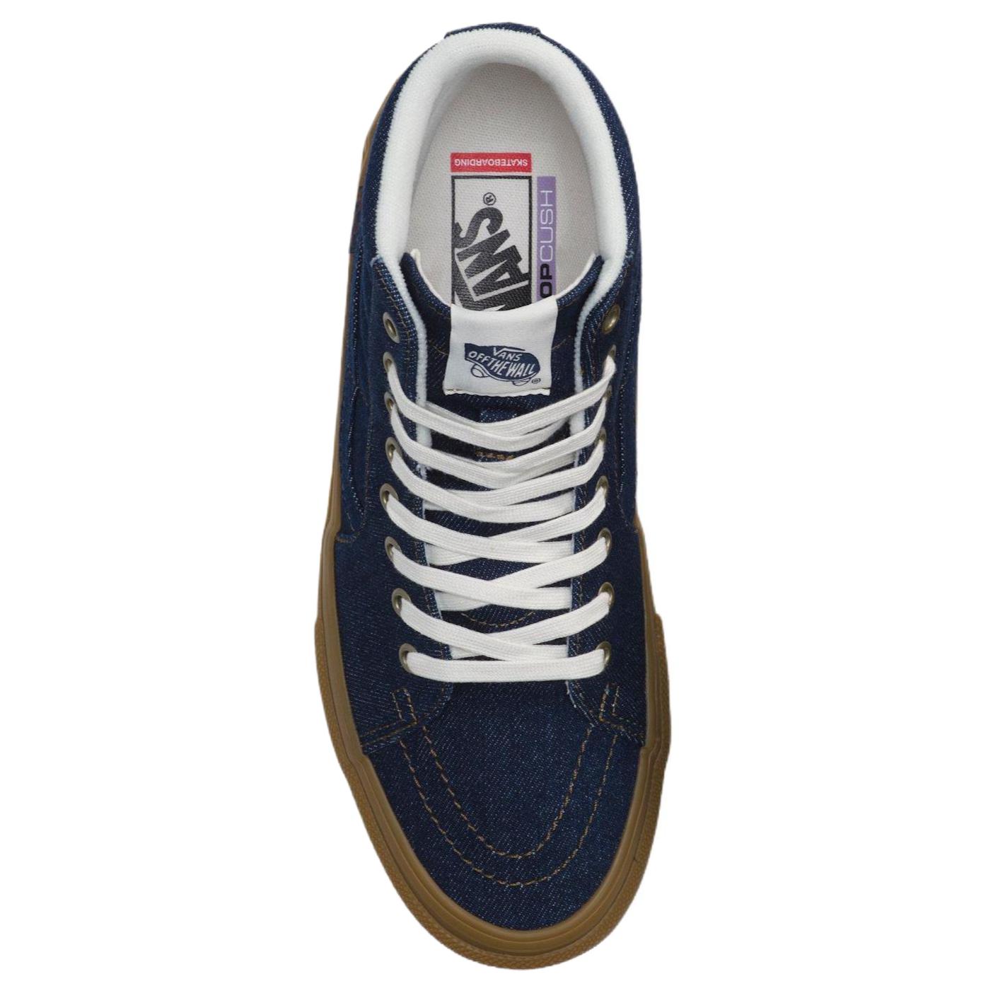 SKATE CLASSICS амортизирующие высокие кроссовки для скейтбординга унисекс Vans, синий — фото 3