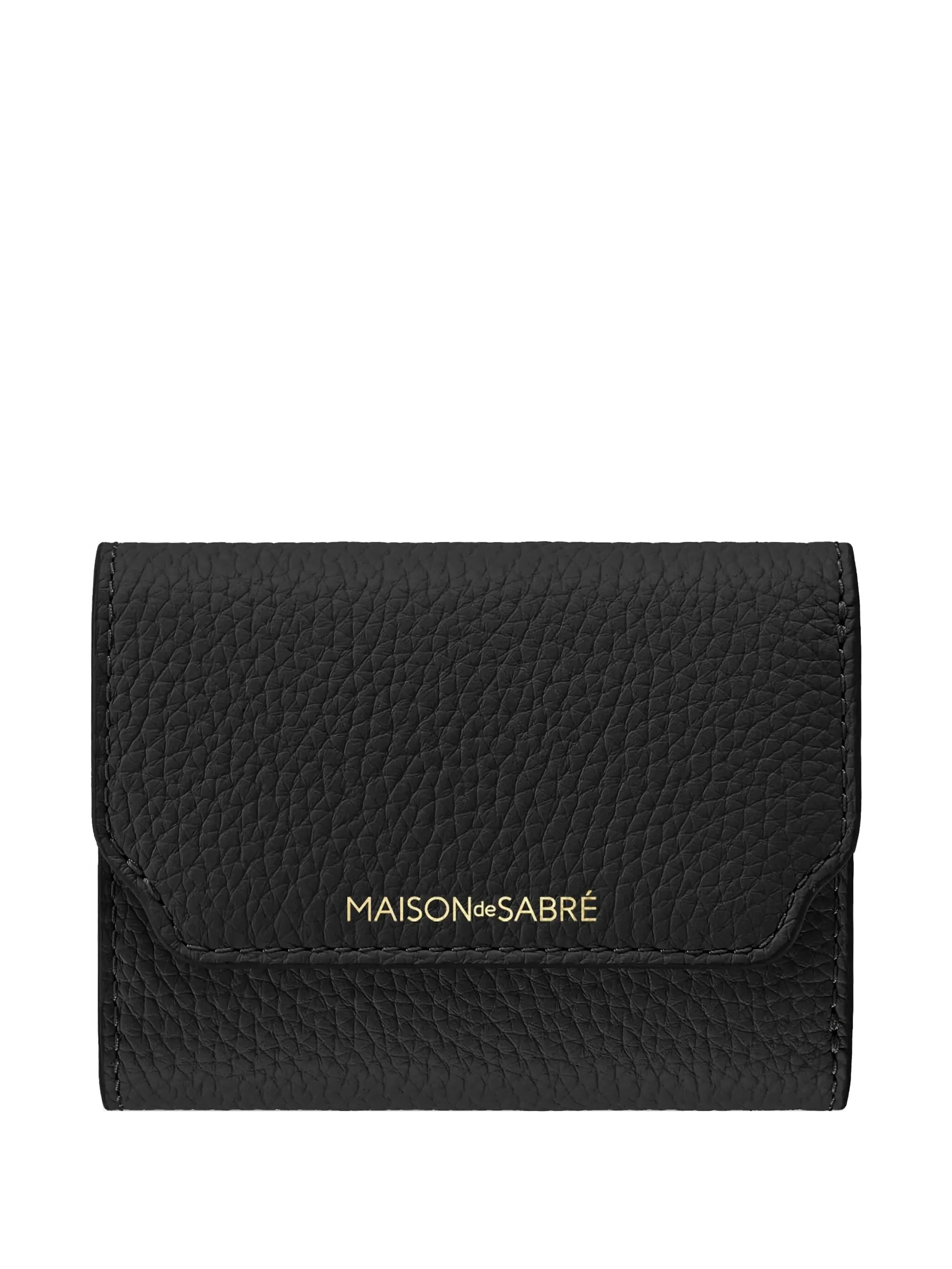 

Бумажник из зернистой кожи Maison De Sabré, черный