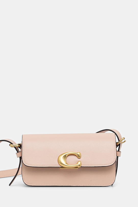 

Кожаная сумка Zoe Coach, бежевый