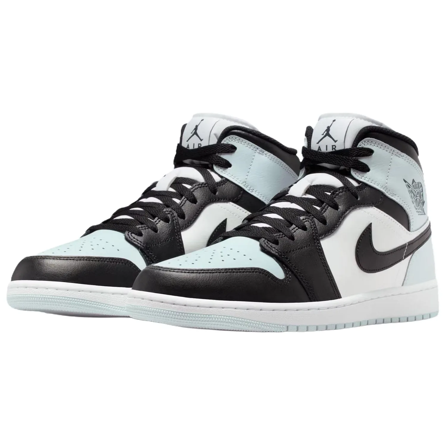 Jordan Кроссовки Air 1 Support Lightweight Mid top Vintage для мужчин, черно-бело-синие — фото 4