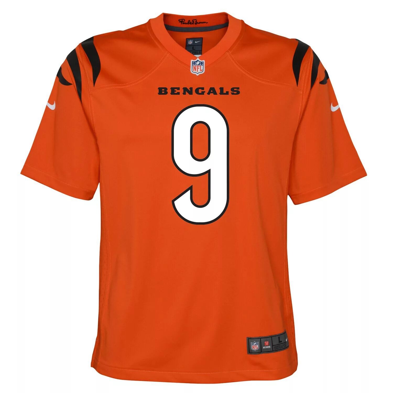 Молодежная альтернативная игровая майка Nike Joe Burrow Orange Cincinnati Bengals Nike — фото 2