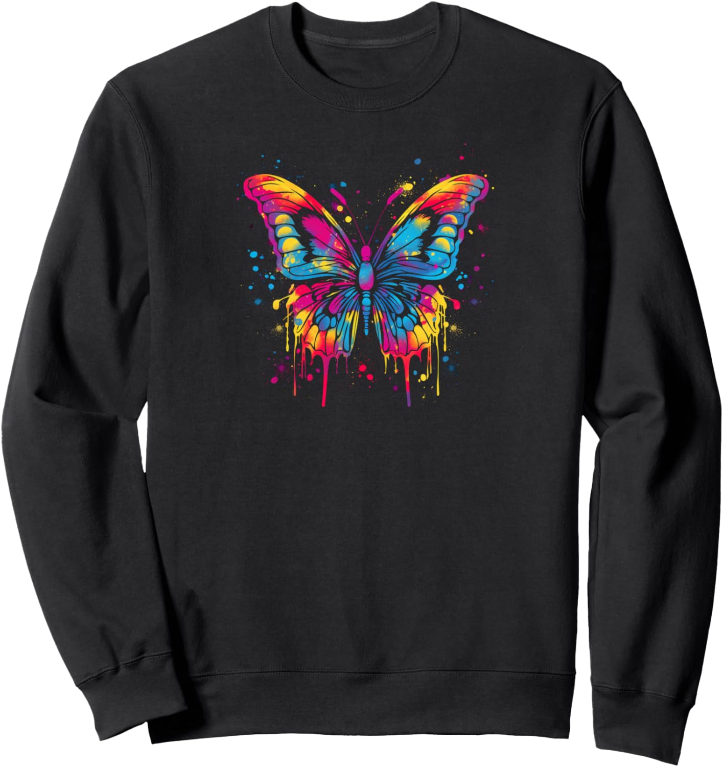 

Толстовка с рисунком бабочки Butterfly Apparel, черный