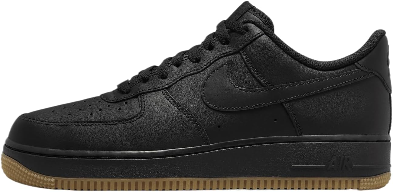 Мужские кроссовки Nike Air Force 1, черный/коричневый/светло-коричневый