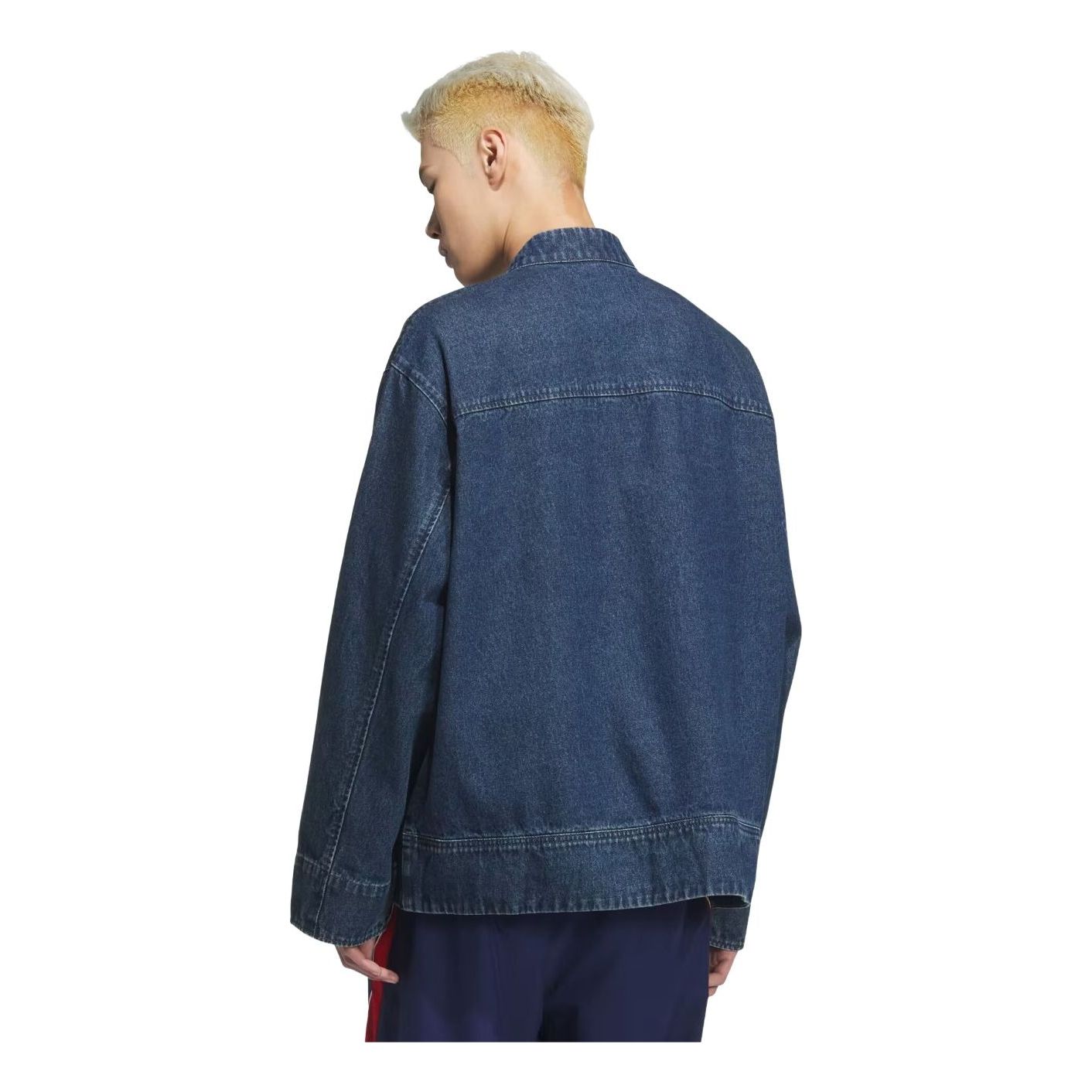 Куртка Adidas CTT Oversized Track 3.0, азиатский размер, цвет «Средний синий деним» — фото 2