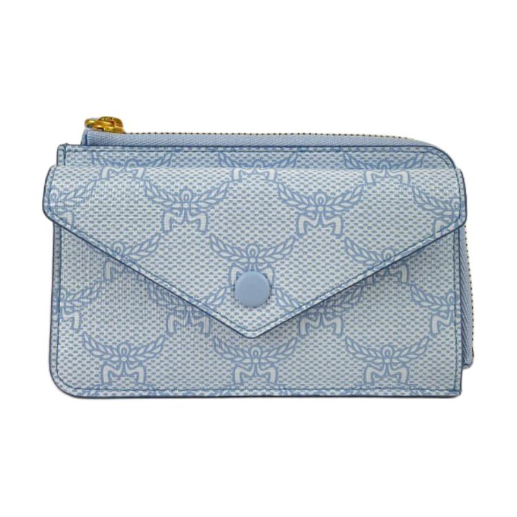 

MCM Миниатюрный женский кожаный кошелек синий