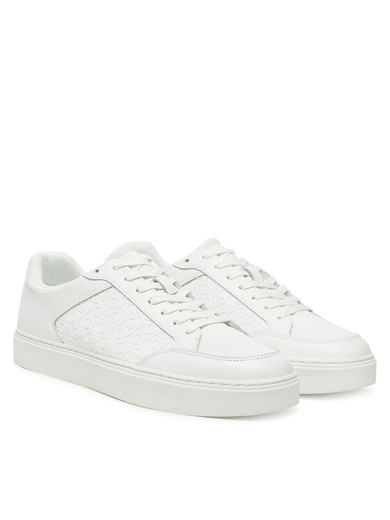 Кроссовки Clean Cup Low Laceup Mono HM0HM01899 Calvin Klein, белый — фото 2