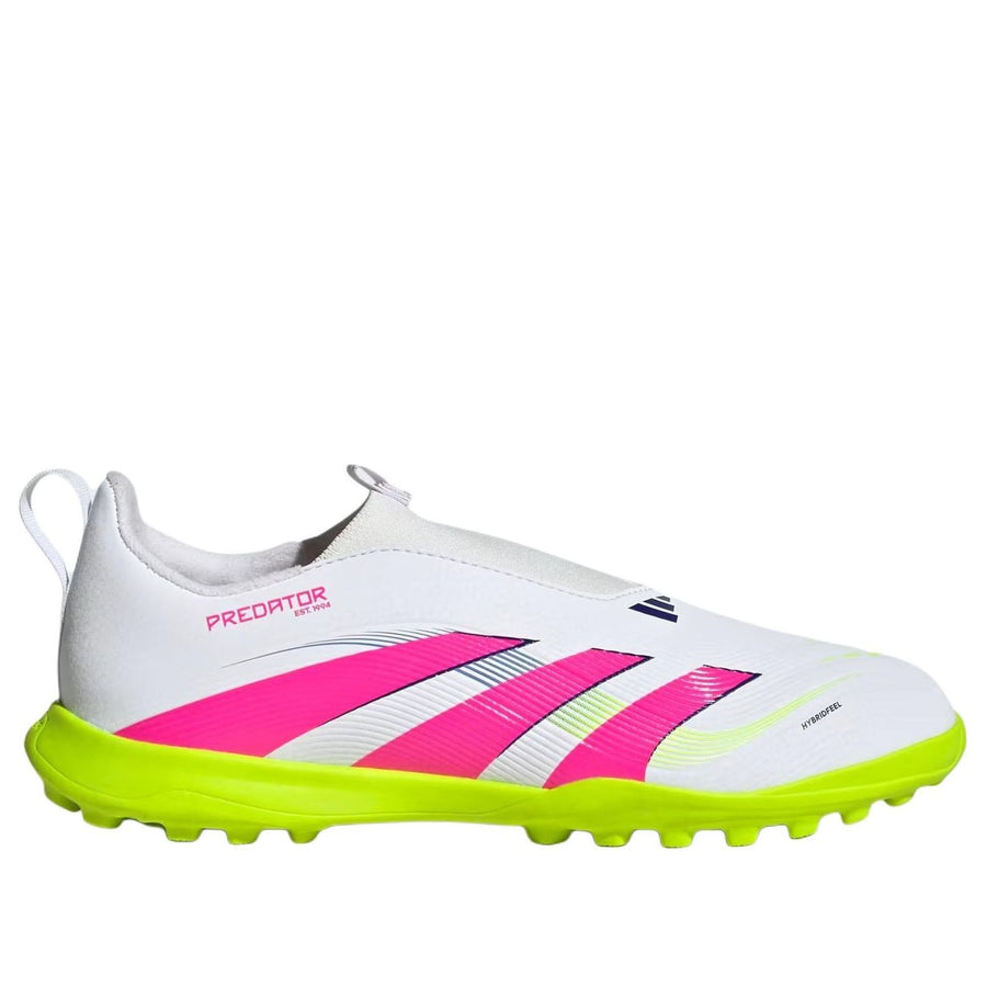 Кроссовки (GS) adidas Predator League Laceless Turf 'Cloud White Lucid Pink Lucid Lemon', белый — фото 2