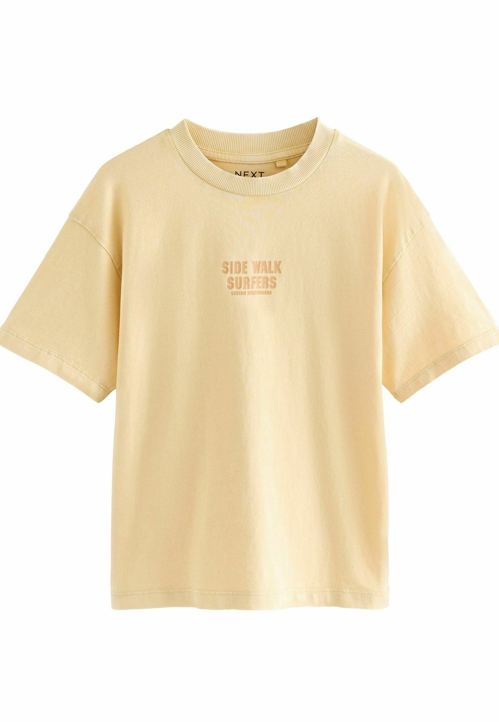 

Футболка с принтом RELAXED FIT WASHED SHORT SLEEVE GRAPHIC Next, желтый