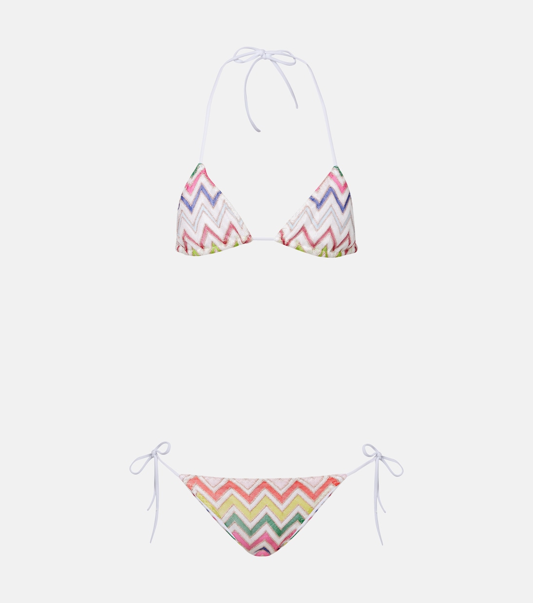 

Бикини с зигзагообразным ламе Missoni, Multicolor w/White Base