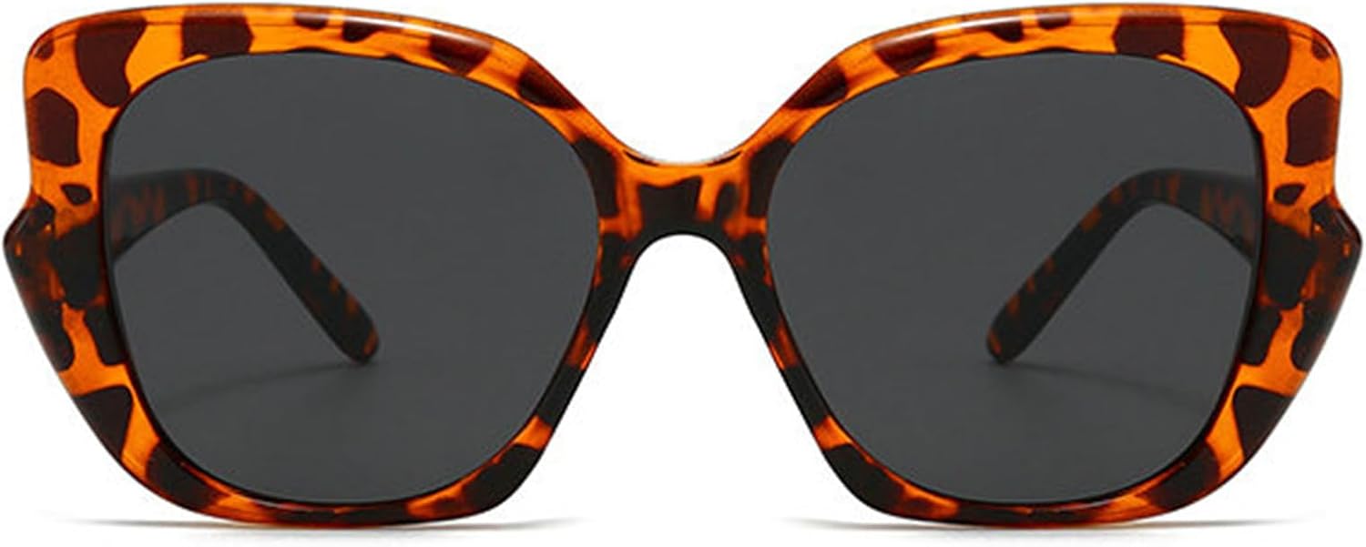 

Солнцезащитные очки Helena Oversized Square для женщин, модные градиентные очки для улицы, защита от УФ-излучения UV400, коричневые очки «кошачий глаз», трендовые солнцезащитные очки, C8