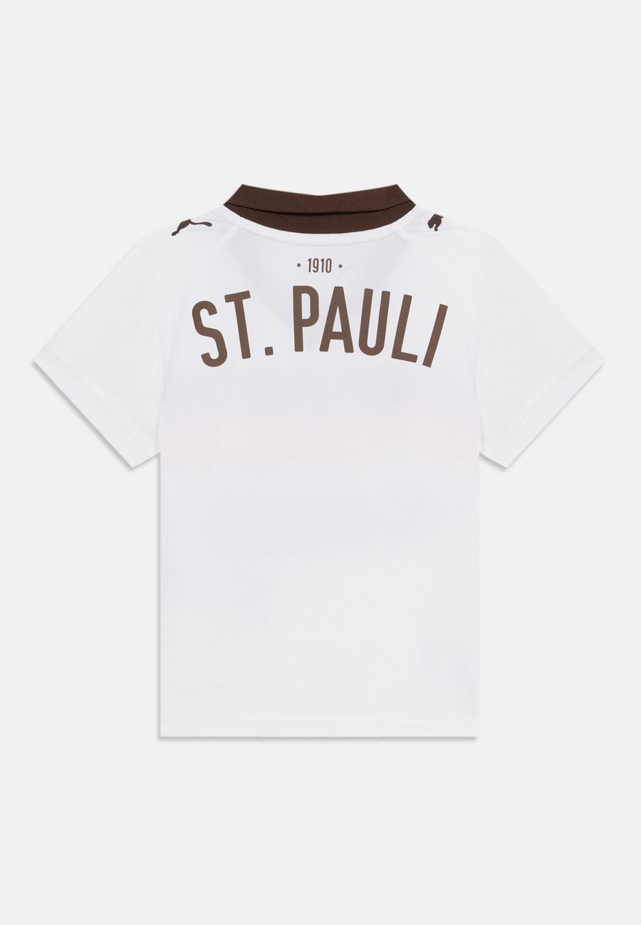 Футболка Puma FC ST. PAULI AWAY UNISEX, White/Espresso Brown/White — фото 2
