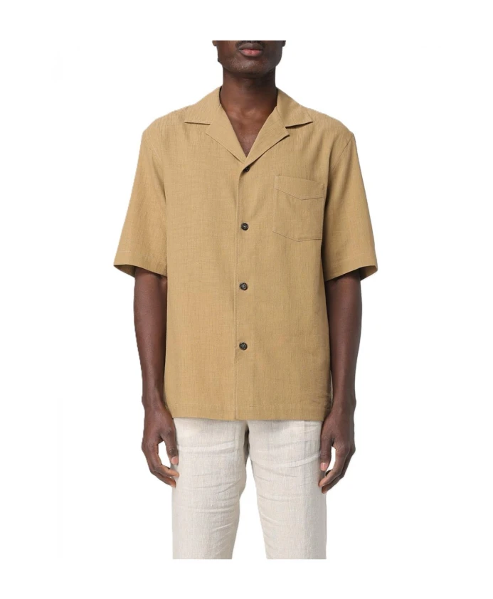 

Рубашка с коротким рукавом Paolo Pecora, бежевый