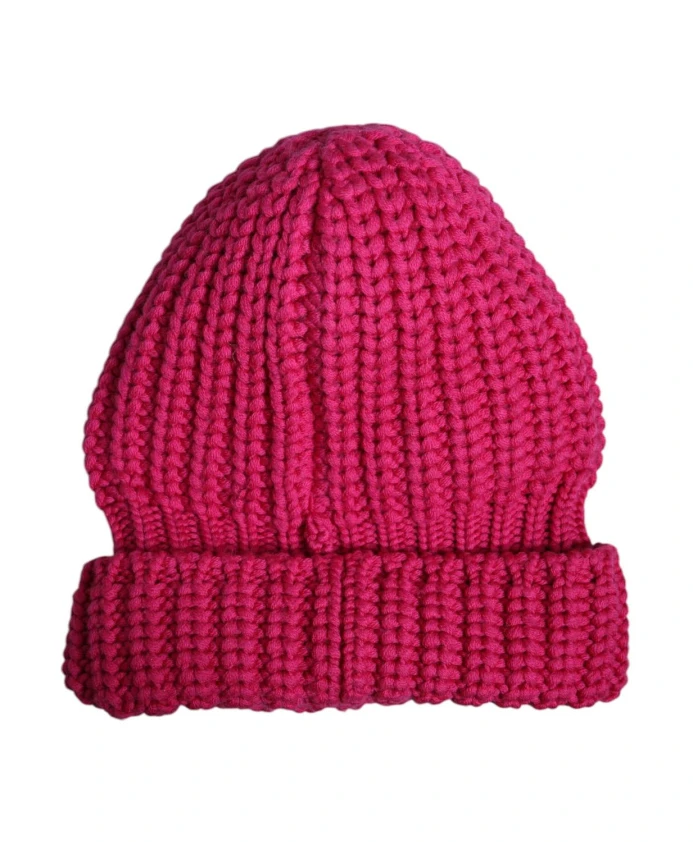 

Роскошная шерстяная зимняя шапка-бини Dolce & Gabbana, розовый