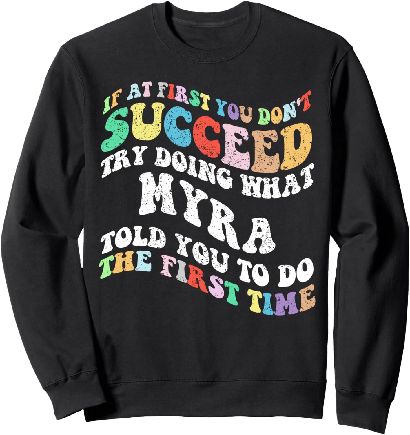 

Круто! Если с первого раза не получилось, попробуй сделать то, что делает толстовка Myra Personalized Name Mothers Day Outfit For Women, черный