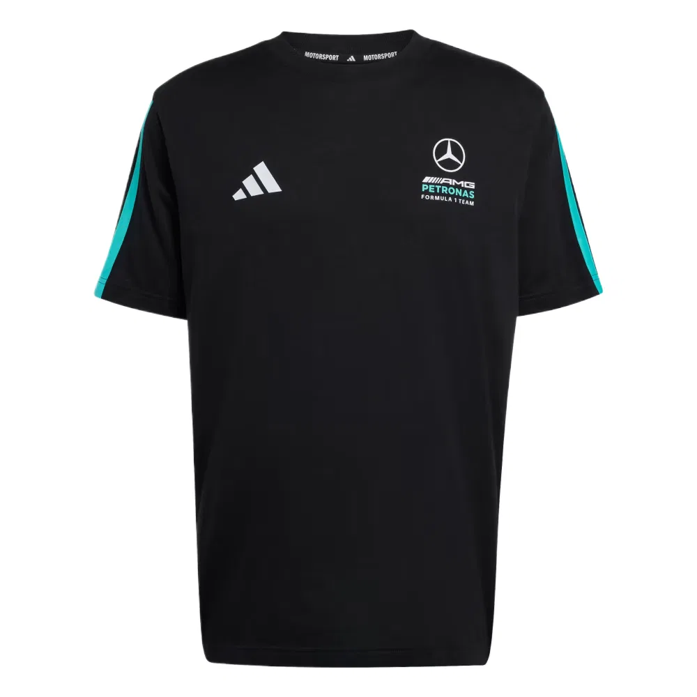 Футболка MERCEDES AMG мужская Adidas, Black/Semi Mint Green
