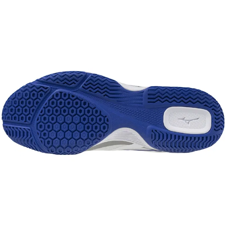 Кроссовки для настольного тенниса «Wave Medal 8 WIDE» от Mizuno, White X Blue X Yellow — фото 2