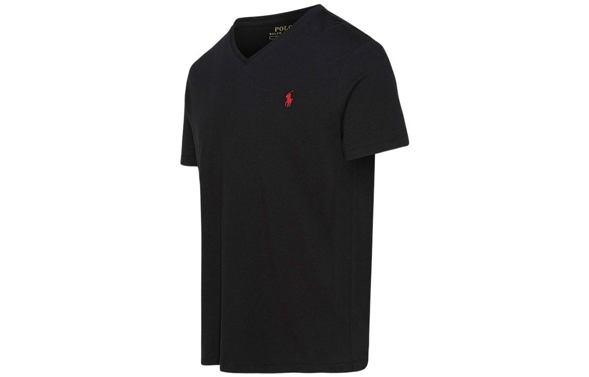Футболка с вышивкой Polo Pony Polo Ralph Lauren, черный — фото 4