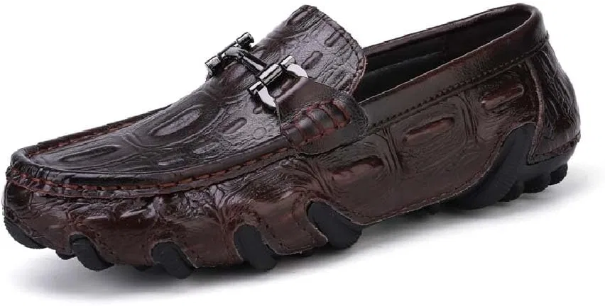 Мужские лоферы кожаные Asifn Loafers, коричневый