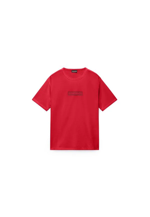 Новая футболка с логотипом в виде коробки. Napapijri, Red