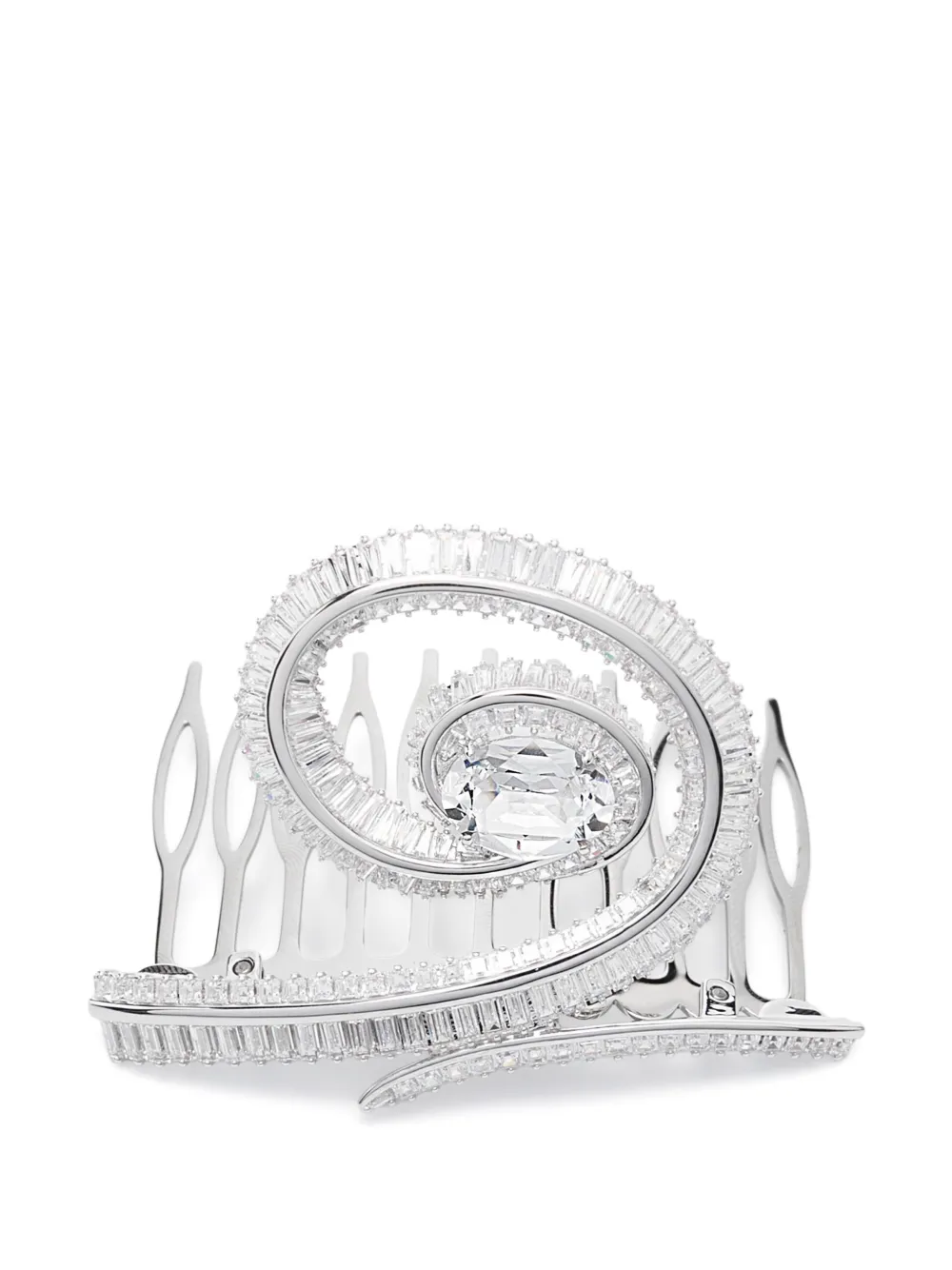 

Заколка для волос с кристаллами Swarovski, серебристый