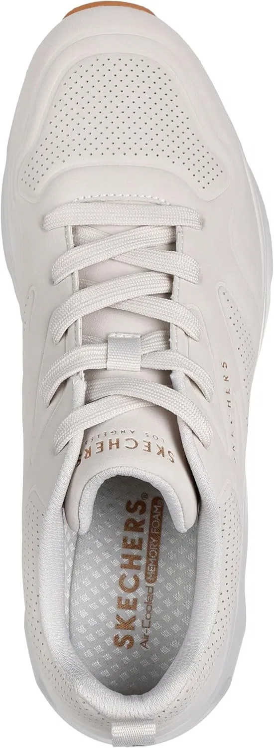 Мужские модные кроссовки Skechers Tres-air UNO Casairal, Cream White — фото 3