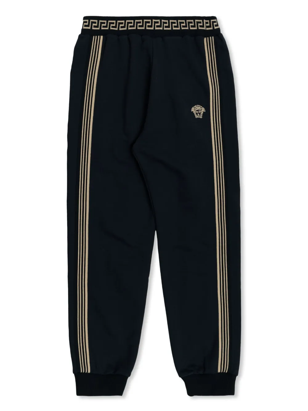 

Спортивные брюки с вышивкой Medusa Versace Kids, синий