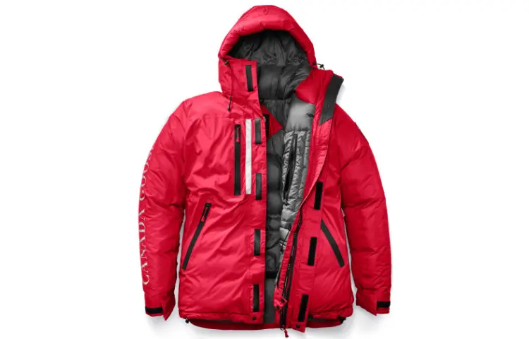 

Пуховик мужской красный Canada Goose, красный