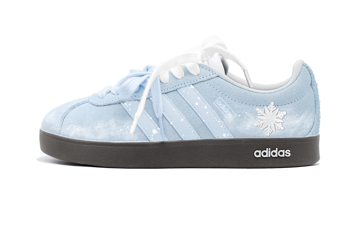 

Adidas VL COURT 2.0 Multicolor Snowfield Low top Skateboard Shoes Unisex Ice Blue