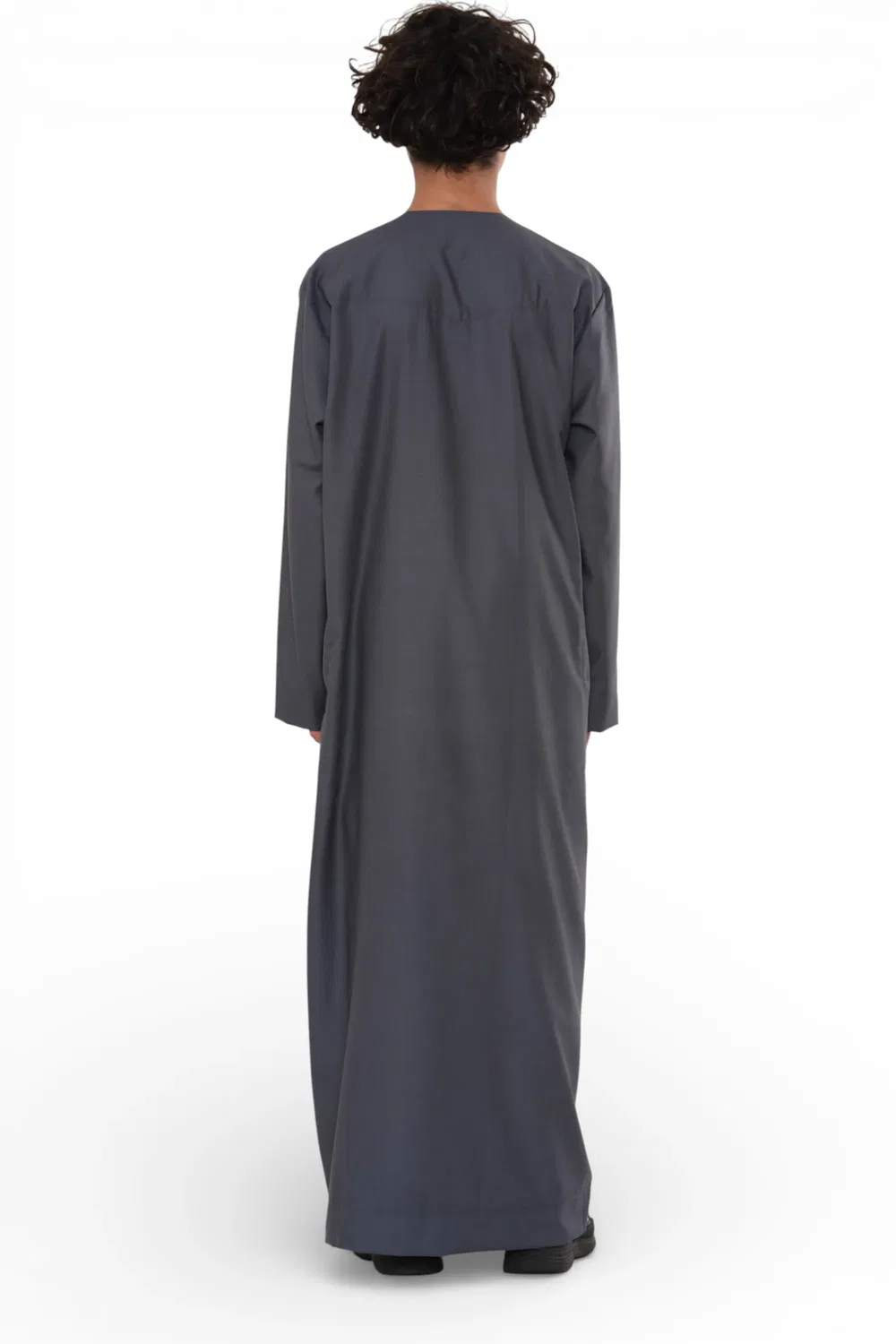 Мужская джеллаба с вышивкой Infinity Leather, серый — фото 4