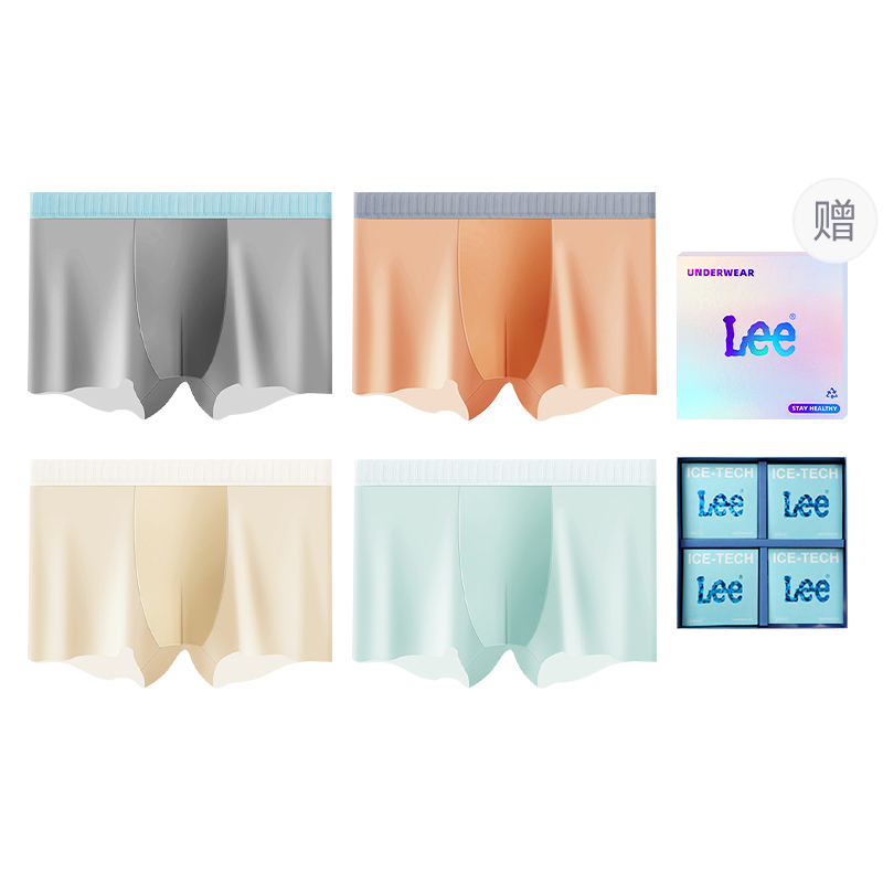 

Классические 101 Underpants мужские боксеры 4 шт Lee, оранжевый