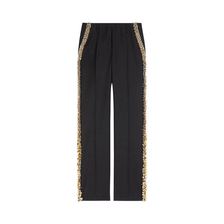 

Брюки Dries Van Noten Embellished Trousers, черный