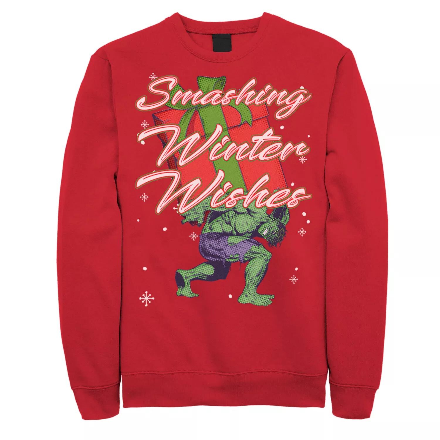 

Мужской свитшот с рождественскими пожеланиями Hulk Smashing Winter Wishes Marvel