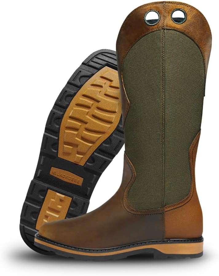 

Мужские сапоги LaCrosse Snake Country 17 - с легким процессом надевания, без утепления, подошва Prairie для сцепления, 12 Olive