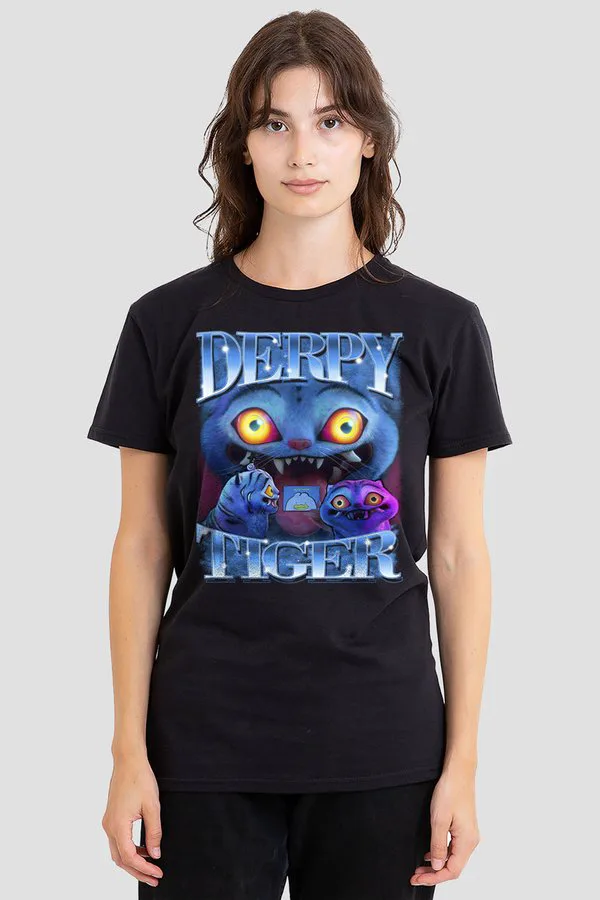 

Футболка с принтом "охотники на демонов k-pop, глупый тигр, пиратская копия" Netflix, Black, Черный, Футболка с принтом "охотники на демонов k-pop, глупый тигр, пиратская копия" Netflix, Black